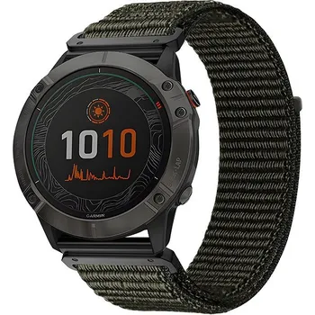 Eternico Airy for Garmin QuickFit 22mm Military Green