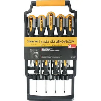 Šroubovák Strend Pro 2250190 Sada šroubováků Strend Pro SDX72-209, 9 kusů, ploché + křížové