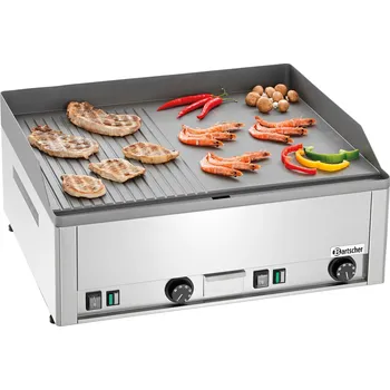 Kuchyňský gril BARTSCHER Elektrická grilovací deska, hladká/vroubkovaná, 660x540x295 mm | BARTSCHER, GDP 650E