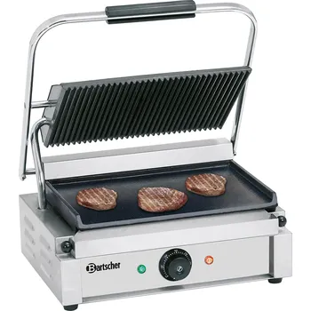 Kuchyňský gril BARTSCHER Kontaktní gril"Panini", vroubkovaný-hladký | BARTSCHER, A150676
