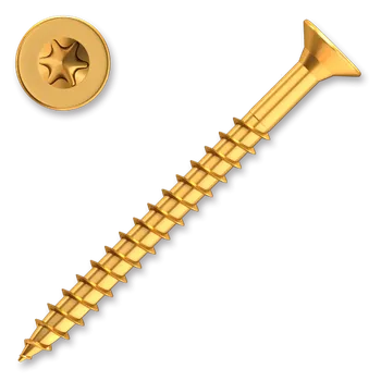 Vrut Vrut zapuštěná hlava částečný závit zinek žlutý 4,5x30/18