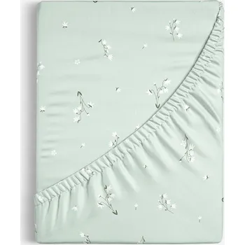 Prostěradlo Bavlněné napínací prostěradlo - Konvalinky 140 x 200 cm