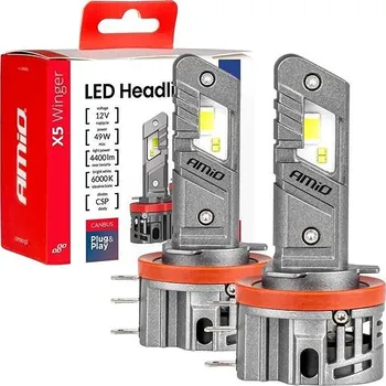 Autožárovka AMIO LED žárovky H15 2200 LM X5 12V, 2 ks