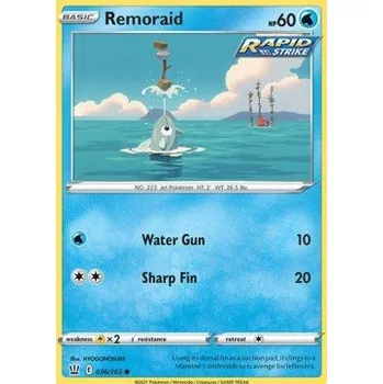 Karetní hra Pokémon BST 036/163 Remoraid - Battle Styles Stav: Near Mint, Verze: REVERSE HOLO