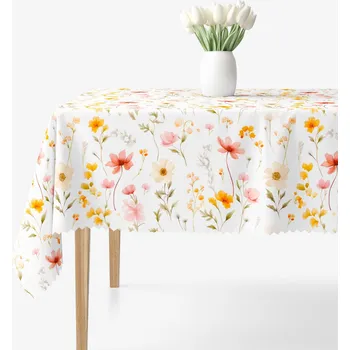 ubrus Hranatý teflonový ubrus - Květinový ráj 80 x 80 cm