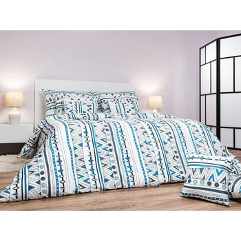 DADKA VRACOV Povlečení bavlna Indián denim 140x240, 70x90 cm