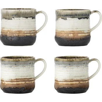 Bloomingville, Hrnky Deana, 380 ml, hnědé, 2 ks - Formadore