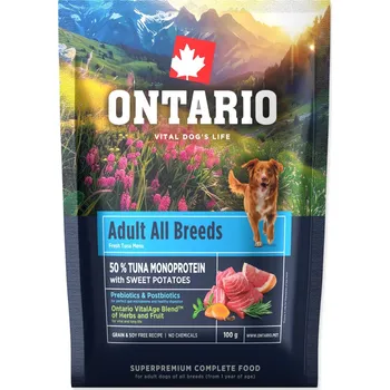 Krmivo pro psa Vzorek Ontario Adult All Breeds Monoprotein Tuna & Sweet Potatoes 0,1kg