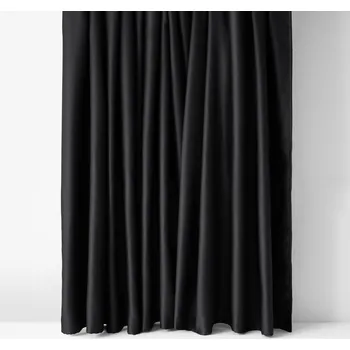 Závěs Zatemňovací závěs Blackout se saténovým leskem - černý 270x180 cm