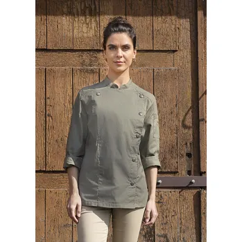 Gastro oděv KARLOWSKY Dámská kuchařská bunda v džínovém stylu Barva: vintage modrá, Velikost: 36