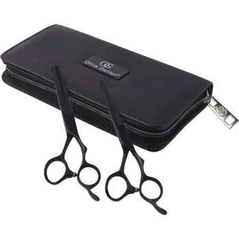 Kadeřnické nůžky Olivia Garden SilkCut PRO Matt Black 5.00 Shear/6.35T EUR Thinner