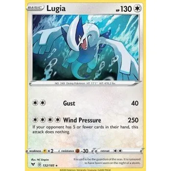 Sběratelská karetní hra Pokémon VIV 132/185 Lugia - Vivid Voltage Stav: Near Mint, Verze: REVERSE HOLO