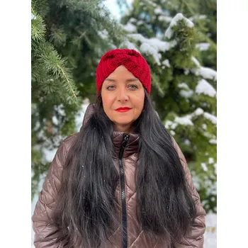 Čelenka RV studio Louny s.r.o. Háčkovaná čelenka - Červená