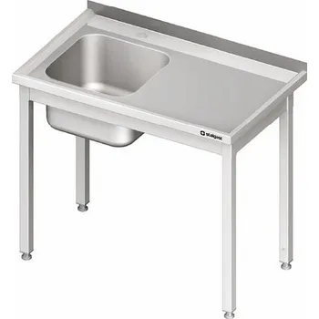 Dětský stůl STALGAST Stůl s jednokomorovým dřezem z levé strany bez police 1400x600x850 mm | STALGAST, 980666140