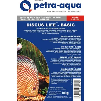 Návnadová surovina DISCUS LIFE - basic frozen blister - mražené krmivo pro okrasné ryby 6x 100 g