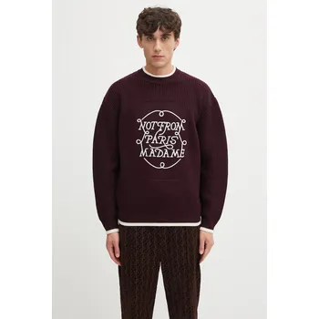 Dámský svetr Vlněný svetr Drôle de Monsieur La Maille Slogan I.PO184.WO007 fialová 49X, vel. XL