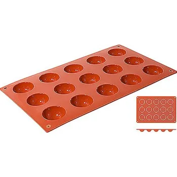 Nádoba na led CONTACTO Silikonová forma na 15 polokoulí o průměru 40 mm | CONTACTO, 6630/415