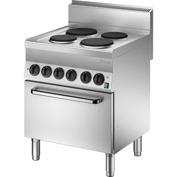 Sporák BARTSCHER Elektrický sporák 4 plotýnky s elektrickou troubou, GN1/1, 700x650x870 mm | BARTSCHER, 650 Snack