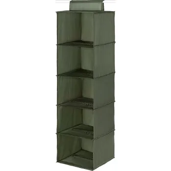 Compactor Závěsný organizér na boty a prádlo Greentex 30 x 30 x 105 cm, khaki zelená