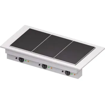 kotlíky STALGAST Sklokeramická varná deska 3x GN 1/1, 0,45 kW, 1155x620x390 mm | STALGAST, ST319111