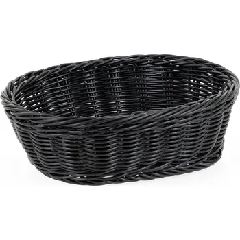 TECHNICA Košík oválný z polyratanu 250x190x75 mm, černý | TECHNICA, Gold Line