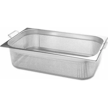 TOMGAST Gastronádoba Standard děrovaná s úchyty GN 2/3 100 mm | TOMGAST, VL-23100 PU