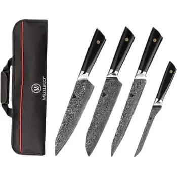 Kuchyňský nůž Swityf SWITYF® dárkový set 4 ks damaškových nožů LKB