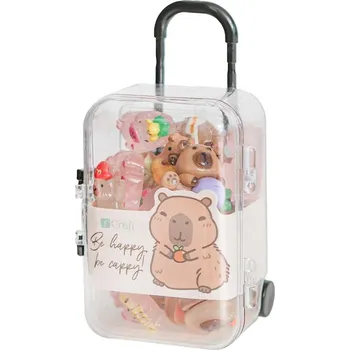 Dekorace polymerové 3D "kapybara" v plastovém kufříku 20ks