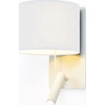 Nástěnné svítidlo Luxcambra Klasická nástěnná lampička na čtení Rum Reader Vertical Barva stínítka: Bílá, Barva svítidla: Bílá 2453