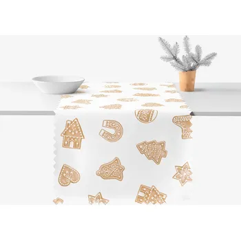 ubrus Vánoční běhoun na stůl teflonový - Perníčky 20x120 cm