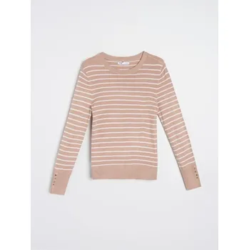 Dámský svetr Sinsay - Svetr s příměsí viskózy - béžová - 660GZ-80X - 660GZ-80X-XXL