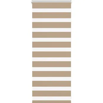 Stavební výplň vidaXL Zebra roleta 55x100 cm šířka látky 50,9 cm polyester [4014720] Barva: sand brown