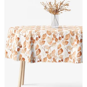 ubrus Oválný teflonový ubrus - Otisky listů 120 x 160 cm