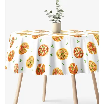 ubrus Kulatý teflonový ubrus - Lahodná pizza Ø 100 cm