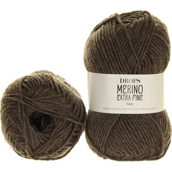 Příze Drops Merino Extra Fine 06 šedo hnědá