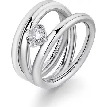 Šperk Brosway Masivní ocelový prsten se zirkonem Ribbon BBN45 56 mm + 2 měsíce na vrácení zboží