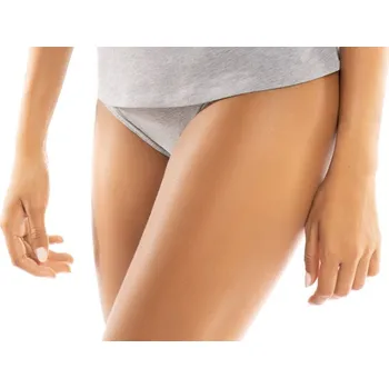 Kalhotky SIELEI Bavlněné kalhotky Sielei 1445 - šedá melanž - M/3