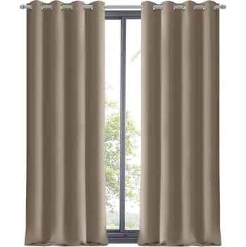 Fliying Dekorační závěs s kroužky Amálie, 145 x 250 cm-béžová(cena za 1 kus)