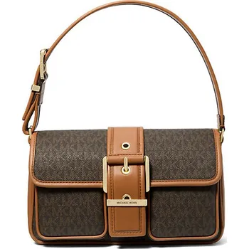 Kabelka Michael Kors Colby medium kabelka přes rameno logo hnědá + doprava zdarma