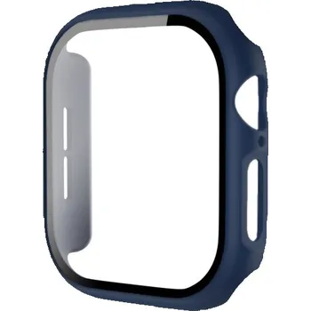 Matné pouzdro s tvrzeným sklem pro Apple Watch 42mm (Series 10 / 11) - tmavě modré