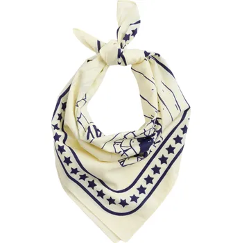 Šátek HAY Psí šátek, Off-white / Blue