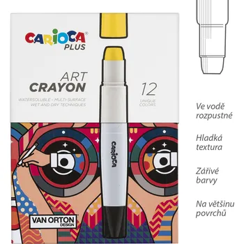 Carioca PLUS voskovky Art, box, 12 ks