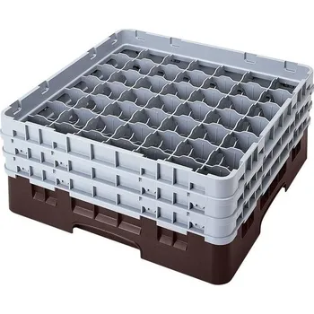 Cambro Koš Camrack 49 pozic, výška sklenice 25,8 cm - Hnědá| TOM, R-49S958-167