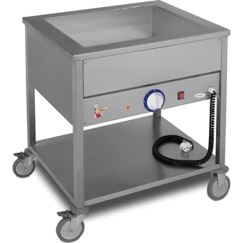 Vodní skútr EGAZ Elektrická ohřevná vana 1-komorová, 800x600x850 mm s policí, pojizdný, 1,6 kW | EGAZ, BE-2J