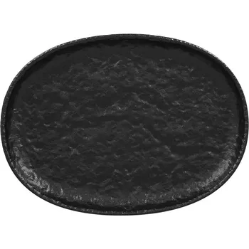 Talíř RAK Porcelain RAK Talíř oválný 28 × 20,5 cm – černá | RAK Porcelain, RKOP28-6