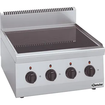 Sporák BARTSCHER Sklokeramický sporák 4 varné zóny, 600x600x290 mm | BARTSCHER, 600 Imbiss