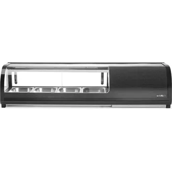 konvektomat Stojan na Sushi, Arktic, Dodávané nádoby: 4x GN 1/3 (H) 40 mm., GN 1/3, Černá, 220-240V/190W, 1177x426x(H)296mm | 274071