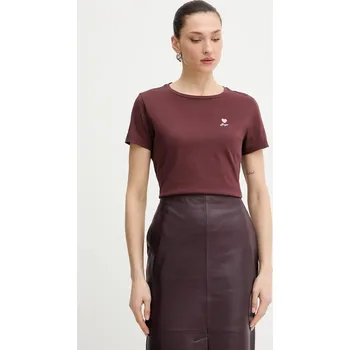 Bavlněné tričko BOSS Orange C Elove 1 50556994 hnědá 89X, vel. M