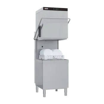 Myčka nádobí Myčka průběžná jednoplášťová s odpadovým čerpadlem horní ovládání 50x50 - 400 V | REDFOX - QQI 102 P/TOP