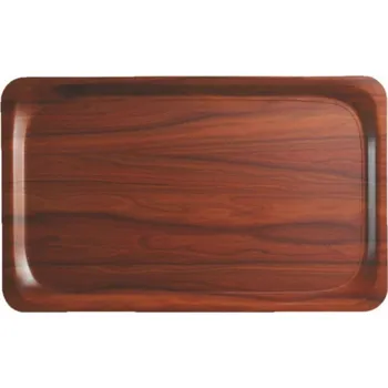 Cambro Podnos Mykonos protiskluzový obdélníkový 43 × 61 cm, ořech| TOM, R-MY4361-E76